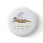 Angel Dog Brown Blue Roses Guardian Angel Puppy Do Pins
