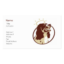 Angel Dog Profile Card Template Business Card Template