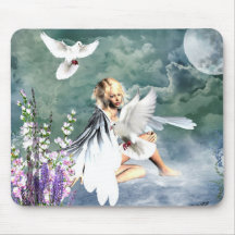 Angel Dove mousepad