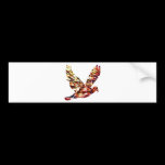 Angel Dove - Sparkling Red Cosmic Energy bumper stickers