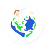 Angel Earth Sticker