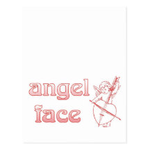 Angel face postcard