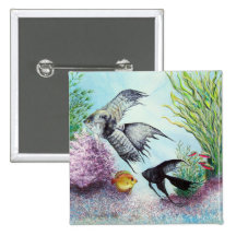 Angel Fish Button