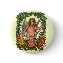 *Angel Flower Girl* Pinback Button