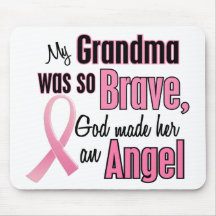 Angel GRANDMA Breast Cancer T-Shirts & Apparel Mouse Pad