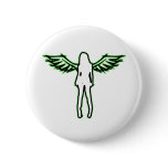 Angel Grunge Button