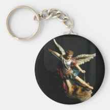 Angel Guardian Saint Michael keychain