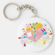 Angel_Heart Key Chains