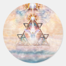 Angel Heart Round Sticker