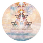 Angel Heart Round Sticker