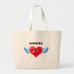 angel heart. tote bags