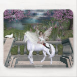 Angel Heart Unicorn White Beauty 6 Mouse Pads