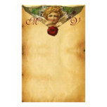 ANGEL HEART WAX SEAL PARCHMENT Monogram Stationery