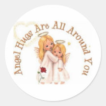Angel Hugs Sticker