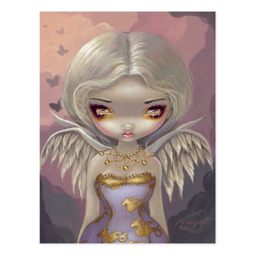"Angel in Lilac" Postcard
