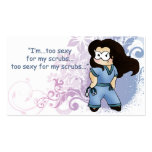 Angel in Scrubs Floral business card