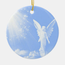 Angel in the Clouds Christmas Tree Ornaments