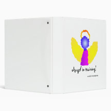 Angel in training! 3 ring binder