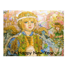 Angel Joffee L.,  A Happy New Year. Post Cards