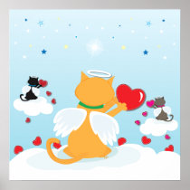 Angel Kitties Daylight- With Love from Heaven Print
