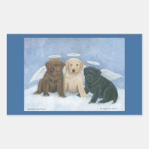 Angel Labbies Christmas Sticker