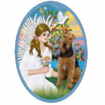 Angel Love  -Airedale Acrylic Cut Out