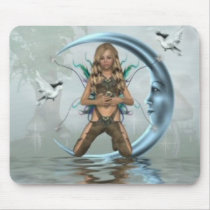 Angel Moon Mouse Mat