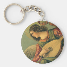 Angel Musician, Melozzo da Forli, Renaissance Art Key Chain