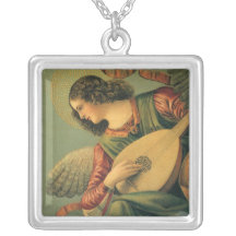 Angel Musician, Melozzo da Forli, Renaissance Art Pendant