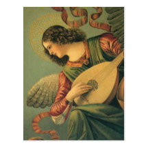 Angel Musician, Melozzo da Forli, Renaissance Art Post Cards