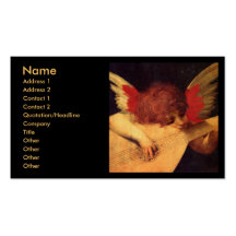 Angel Musician, Rosso Fiorentino Christian Business Card