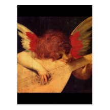 Angel Musician, Rosso Fiorentino Christian Post Cards