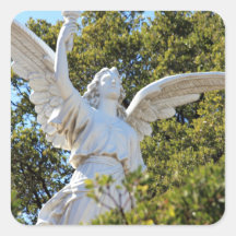 Angel of Revelation Square Stickers