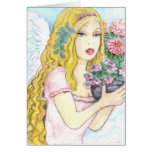 Angel of spring greeting cards