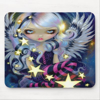 "Angel of Starlight" Mousepad by strangeling