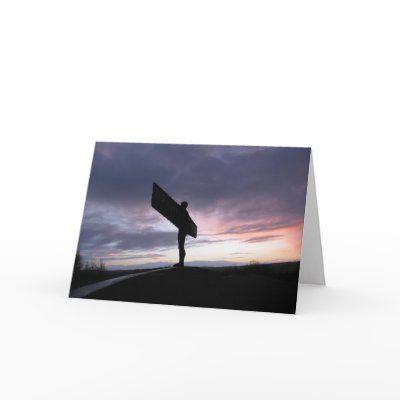 Angel Of The North Card by catchthenextwave