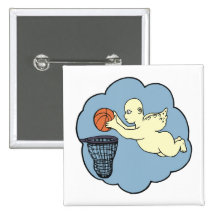 Angel On The Court Button