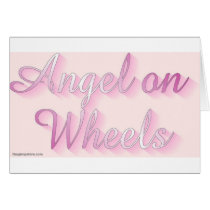 angel_on_wheels greeting card