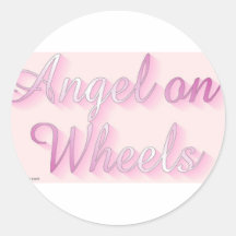 angel_on_wheels round stickers