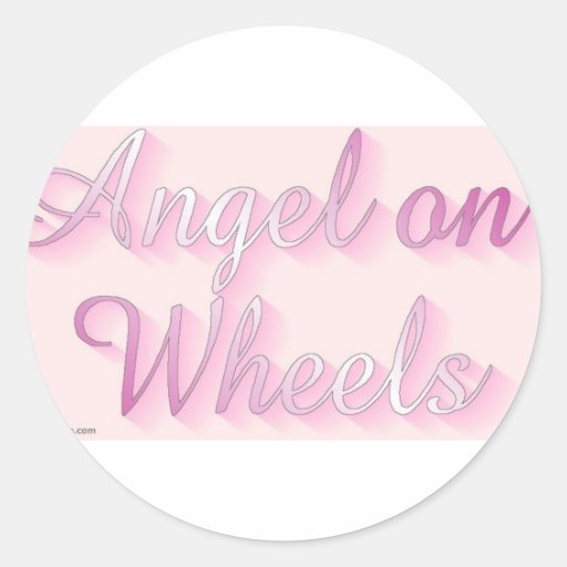 angel_on_wheels round stickers