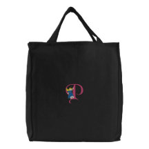 Angel P Embroidered Bag