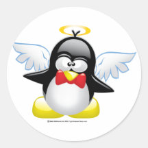 Angel Penguin Stickers