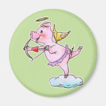 Angel piggy magnet