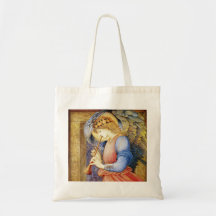 Angel Playing a Flageolet Burne-Jones Tote Bag