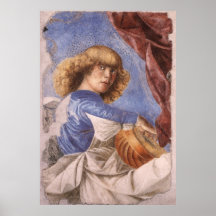 Angel Playing the Lute Print