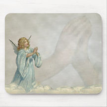 ANGEL PRAYING MOUSE MAT