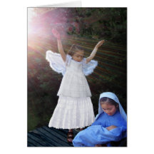 Angel Rays Greeting Card