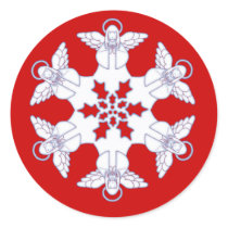 Angel Snowflake stickers