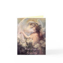 Angel Taking Lily Sympathy Card