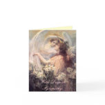 Angel Taking Lily Sympathy Card